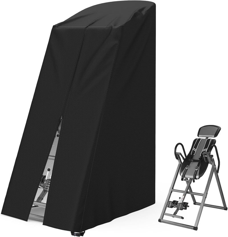 AKEfit Inversion Table Cover - Dustproof and Waterproof Inversion Equipment Protection Covers with Zipper,Fit Most Inverter Table-Indoor or Outdoor,28.3''L x 47''W x 63''H-Black - Image 1